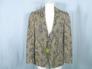 NEW NWT $1650 Etro Big Paisley Sportcoat Jacket 42 e 52