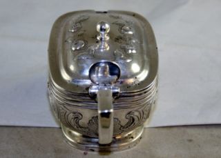 John Emes Beautiful Silver Mustard Pot 1807 Made in London 127G of
