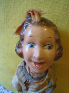 1930s 12” Ideal Baby Snooks Fanny Brice Composition and Flexi Wire