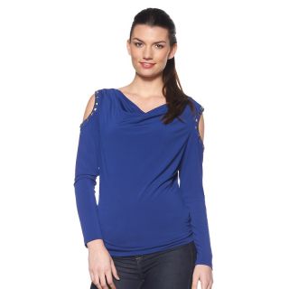 163 384 hot in hollywood hot in hollywood cold shoulder jersey blouse