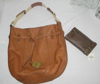  Long Live Vintage Large Leather Brown Purse w NWT Fossil Emilia Wallet
