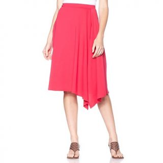 168 041 dknyc dknyc drape front pull on cotton skirt rating be the
