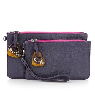 Barr and Barr Leather Pouch Set with Wristlet Strap