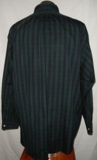 POLO Ralph Lauren XXL Blake Long Sleeve Navy Green Button Front Shirt