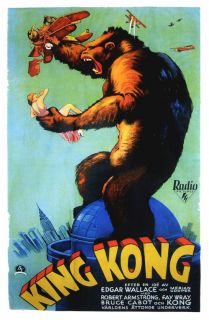 King Kong Fay Wray 1933 Cult Movie Poster Print A14