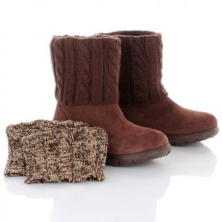  fit body suede boot with 2 sweater cuffs note customer pick rating 185