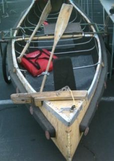  70s Hand Crafted Sportspal 12 Canoe Paddle Boat Emlenton PA
