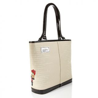Lulu Guinness Embroidered Vintage Edith Tote Bag