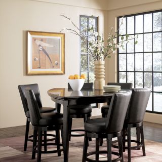 Ashley Emory 7piece Triangle Counter Height Table Dining Set  D569 23