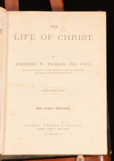 C1874 The Life of Christ Frederic w Farrar Illustrated