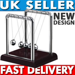 Classic Newtons Cradle Executive Kinetic Balls Educational Toy Office