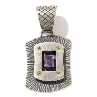 174 714 mine finds by jay king 2 02ct amethyst and peridot frame