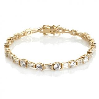 176 911 absolute absolute round and tapered baguette line bracelet