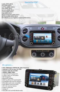 New The Fastest Car DVD GPS Stereo Pure Android 3G WiFi HDD F Golf