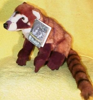 Exotic Animal COATIMUNDI Raccoon Red Panda 12 Plush by Fiesta NEW