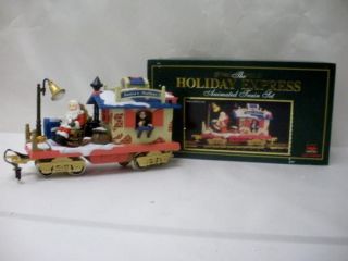  The Holiday Express Animated Train Set Post Office Car 380 1