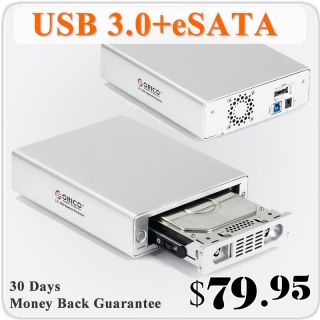  USB3 0 eSATA 3 5 SATA HDD External Enclosure Hard Drive Tower