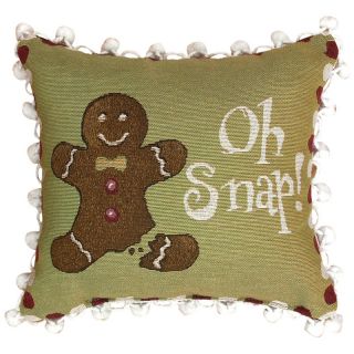 206 859 oh snap gingerbread pillow 12 x 12 rating 1 $ 14 95 s h $ 8 95