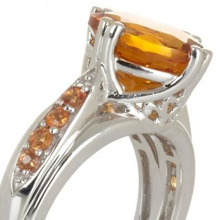 Victoria Wieck 3.05ct Fire Citrine and Orange Sapphire Sterling Silver