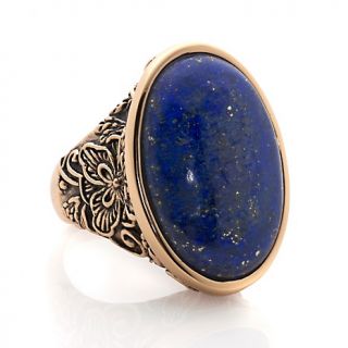 210 347 studio barse oval lapis carved bronze statement ring rating 1
