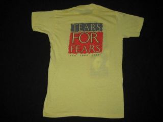 1985 Tears for Fears Vtg Tour T Shirt 80s Shout Concert