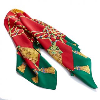205 516 carleton varney tassel print silk scarf rating 3 $ 39 95 s h $