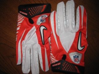  Vapor Jet Football Gloves NFL Orange / White XXXL 3 Extra Large Carbon