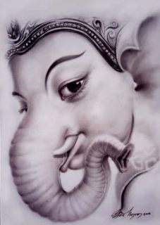 Tiny Lord Ganesh Ganesha Pidta Hindu OM Ohm AOM God Deity Amulet