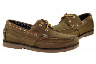 Timberland Kiawah Bay 70520 Tan Leather Boat Shoes Men