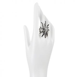 TELIO by Doris Panos Starfish Crystal Accented 2 Tone Ring