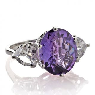 204 514 sima k 7 86ct amethyst and white quartz sterling silver ring
