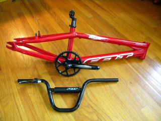 Felt BMX Racing Sector PRO X Bicycle Frame Cranks Sproket Bars Post