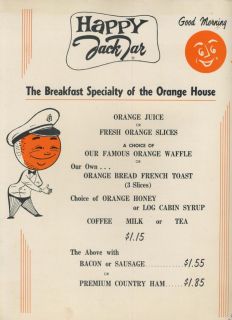 Francis Marion Hotel Menus Charleston SC Jack Tar 1967