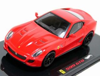 Ferrari 599 GTO in Red w/ Red Top 143 Scale Diecast Car by Hot Wheels