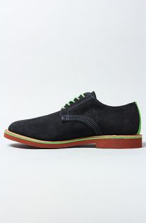 Walk Over Shoes The Derby Midi Shoe in Navy Suede Green  Karmaloop