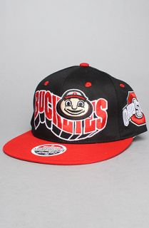 Capital Sportswear The Ohio State Flashback Snapback Hat in Red Black