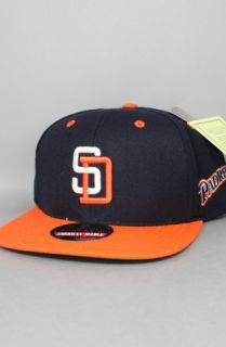 123SNAPBACKS San Diego Padres Snapback HatAN LogoBrownYellow