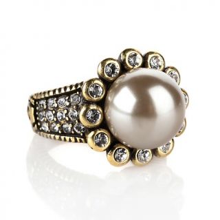 225 044 heidi daus simply stated simulated pearl and crystal ring