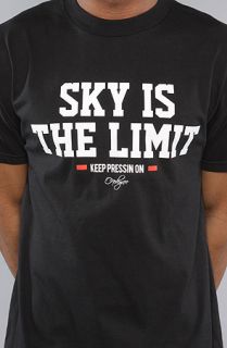 One Degree The Sky Tee in Black Concrete