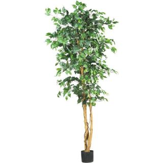 Nearly Natural 6 Ficus Silk Tree Artificial Plant Decor 1008 Leaves