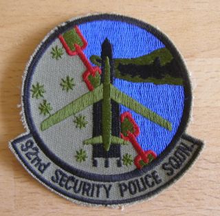 USAF 92nd Security Police Squadron Patch Fairchild AFB WA