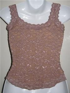 Ann Ferriday Beautiful Corset Style Stretch Lace Top Size Small