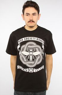 7th Letter The Kings Tee in Black Concrete