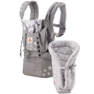 Ergo Baby Carrier and Infant Insert Excellent Condition