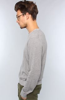 RVCA The Plate Sweater in Grey Noise Concrete