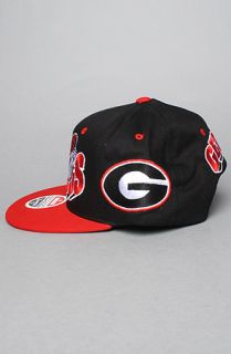 Capital Sportswear The Georgia Flashback Snapback Hat in Red Black