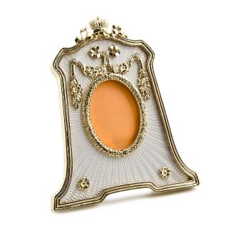 Silver Enameled Faberge Frame Picture Frame Photo Frame Antique Style