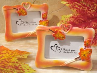 72 WEDDING FAVORS Splendid Autumn Fall themed photo frames PLACECARD