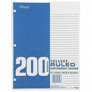 Mead Mea 17208 Notebook Filler Paper 200 Sheet s 16lb College Ruled
