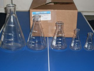  Erlenmeyer Flask Set of 5 Sizes
